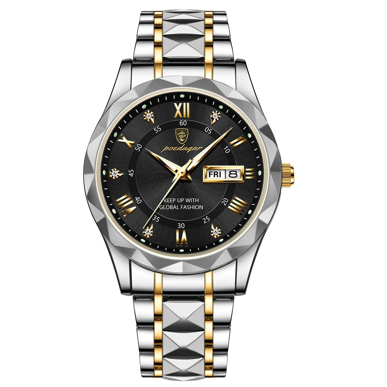 Stylish Stainless Steel Men's Watch - LumiSteel