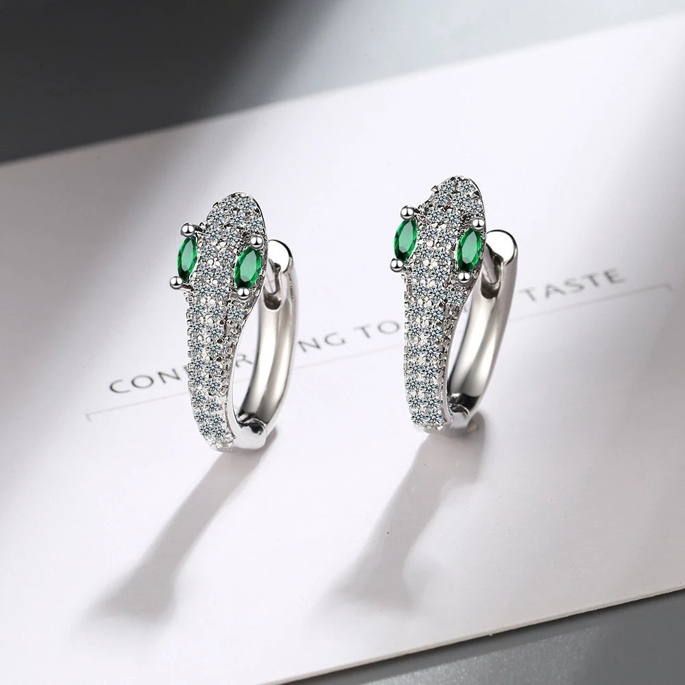 Snake Earrings in 925 Sterling Silver – Leila