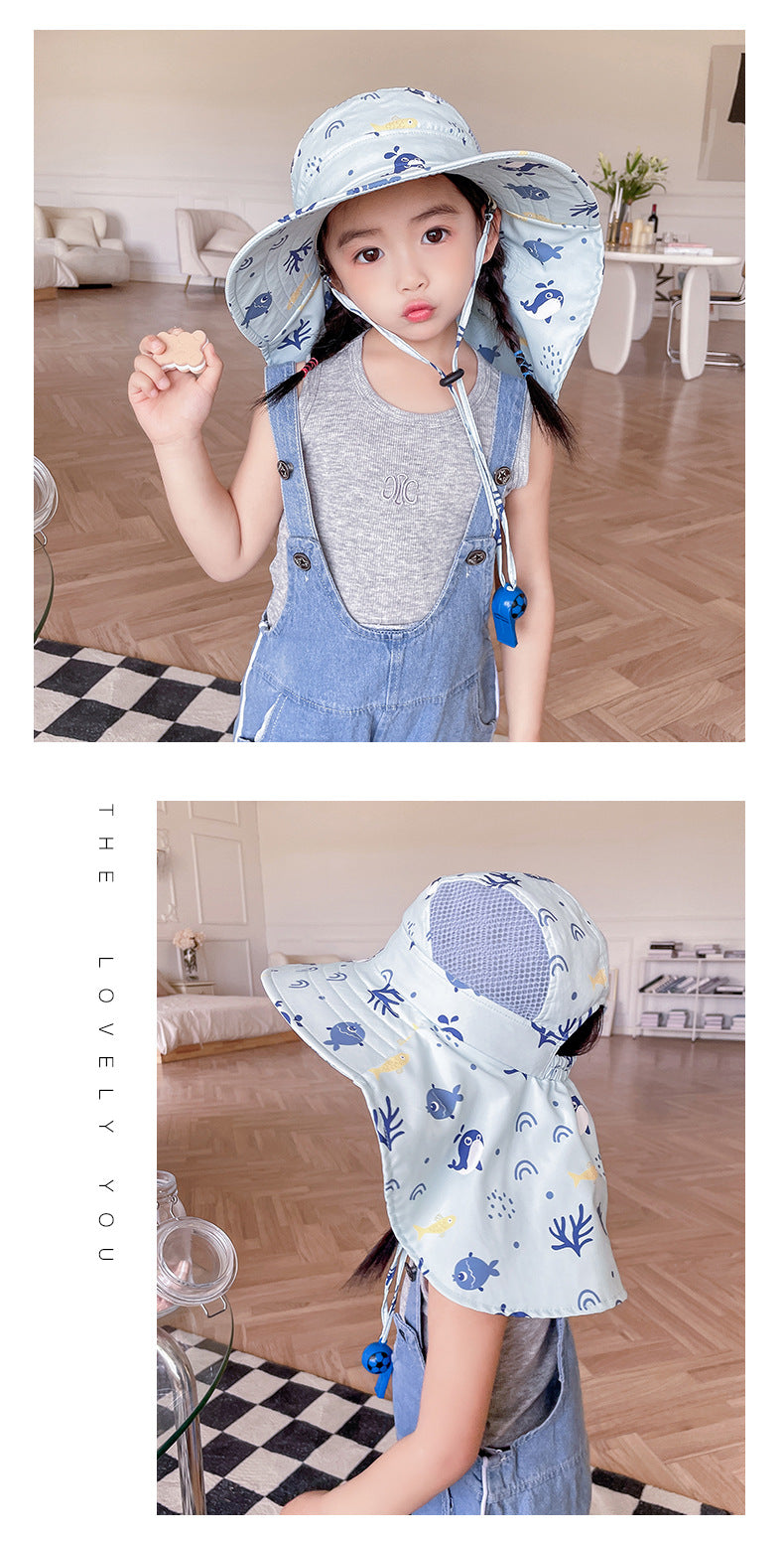 Children's Sun Hat with UPF 50+ - Wide Brim and Adjustable Chin Strap