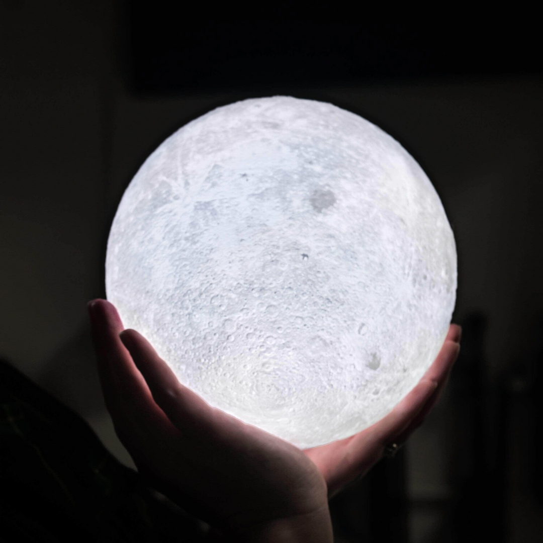 Magical Moon Lamp - Wireless Touch Control | Wooden Stand