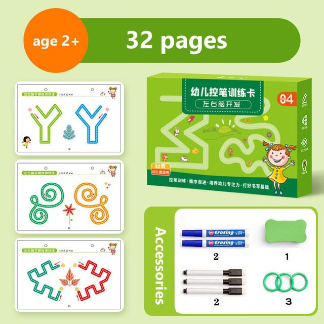 Educational Pull-Along Writing Book - TraceMaster