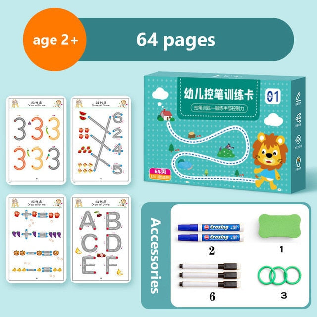 Educational Pull-Along Writing Book - TraceMaster
