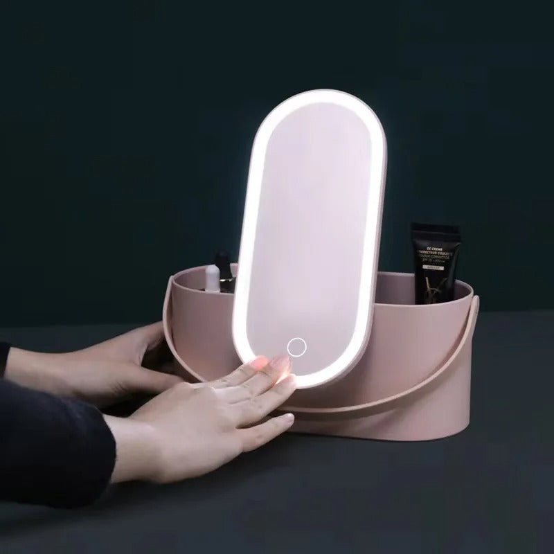 Make-up Case with LED Mirror - Lumivault