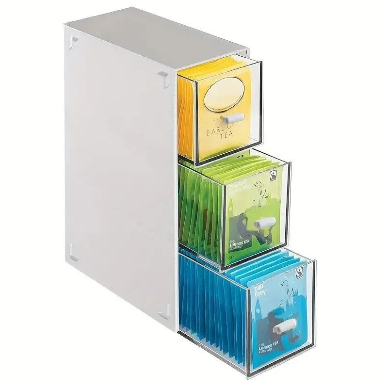 Tea and Kitchen Organiser with Drawer - Livvy
