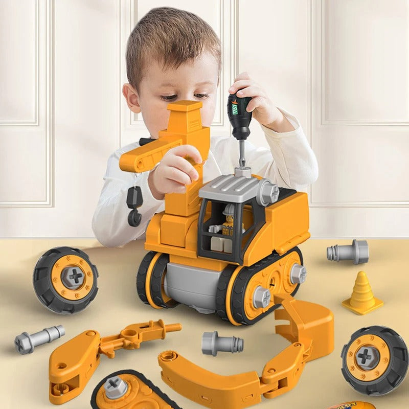 Construction Vehicle Playset - Educational and Interactive