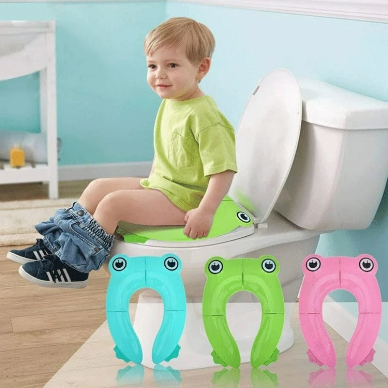 Froggie Kids Toilet Trainer – Foldable Potty Seat for On-the-Go