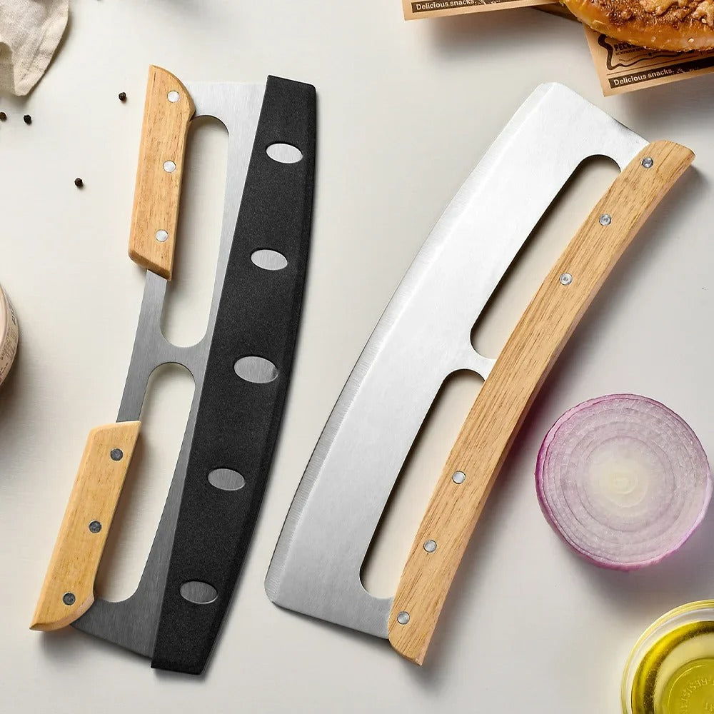 Large Pizza Cutter with Curved Stainless Steel Blade (35 cm) - Bruno