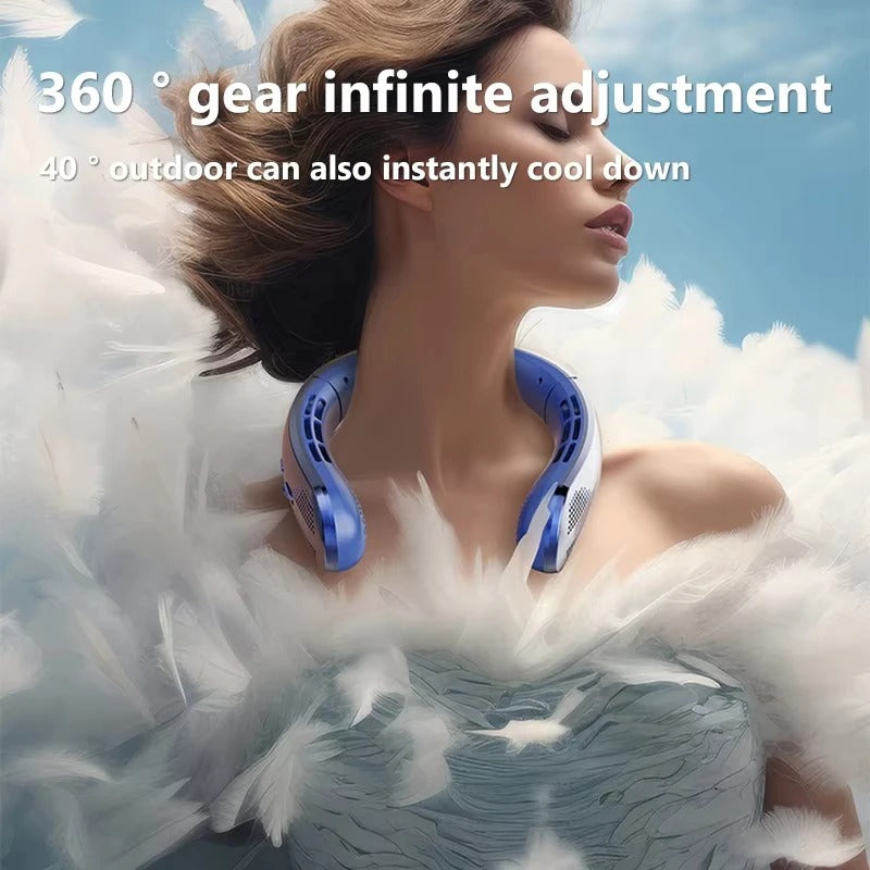 8000mAh USB Hanging Neck Fan