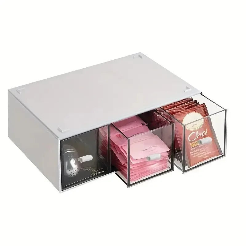 Tea and Kitchen Organiser with Drawer - Livvy