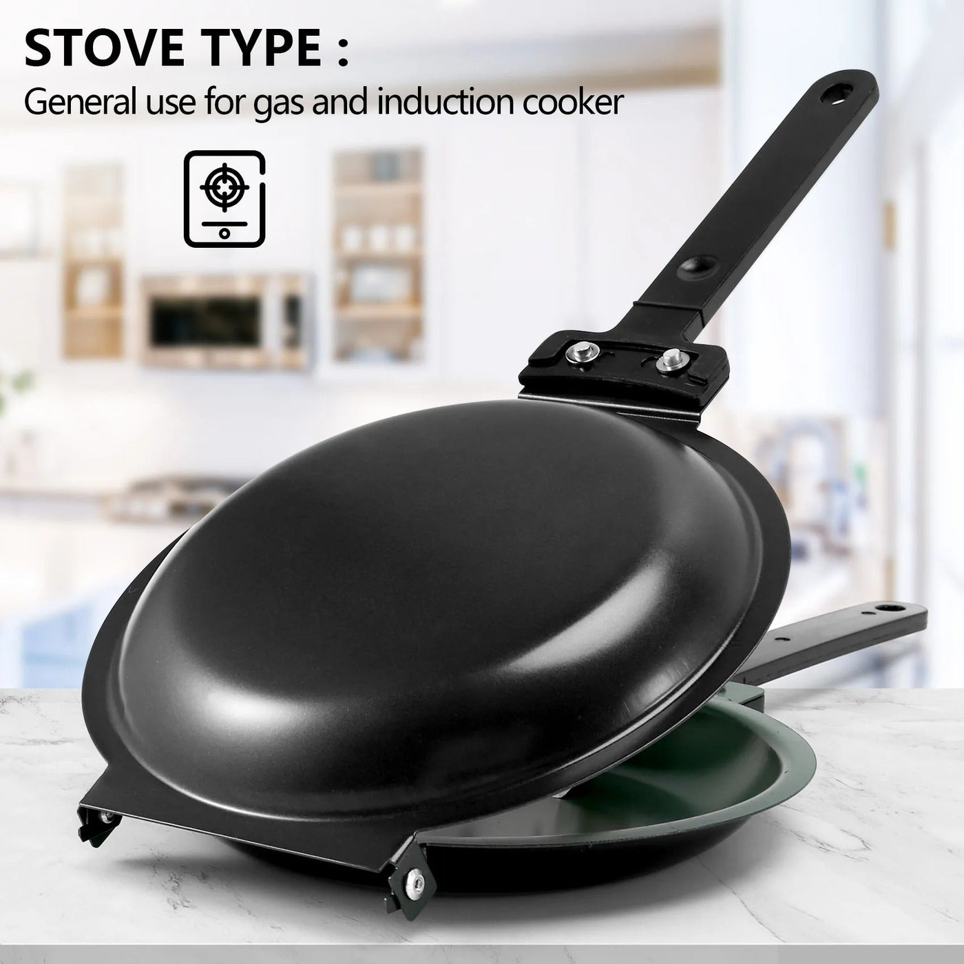 MasterPan Double-Sided Non-Stick Pan – For Perfect Cooking Without Sticking