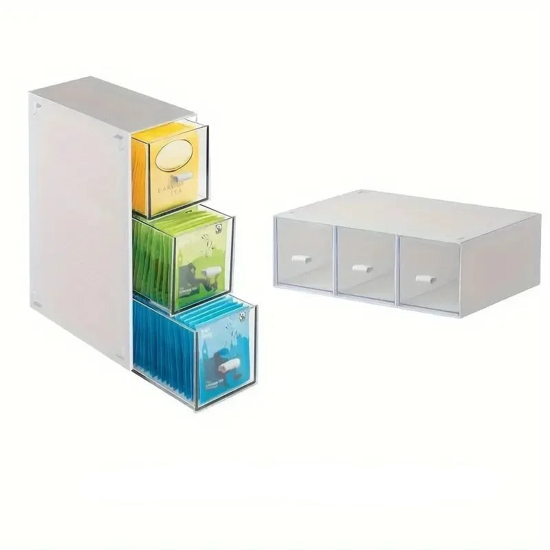 Tea and Kitchen Organiser with Drawer - Livvy