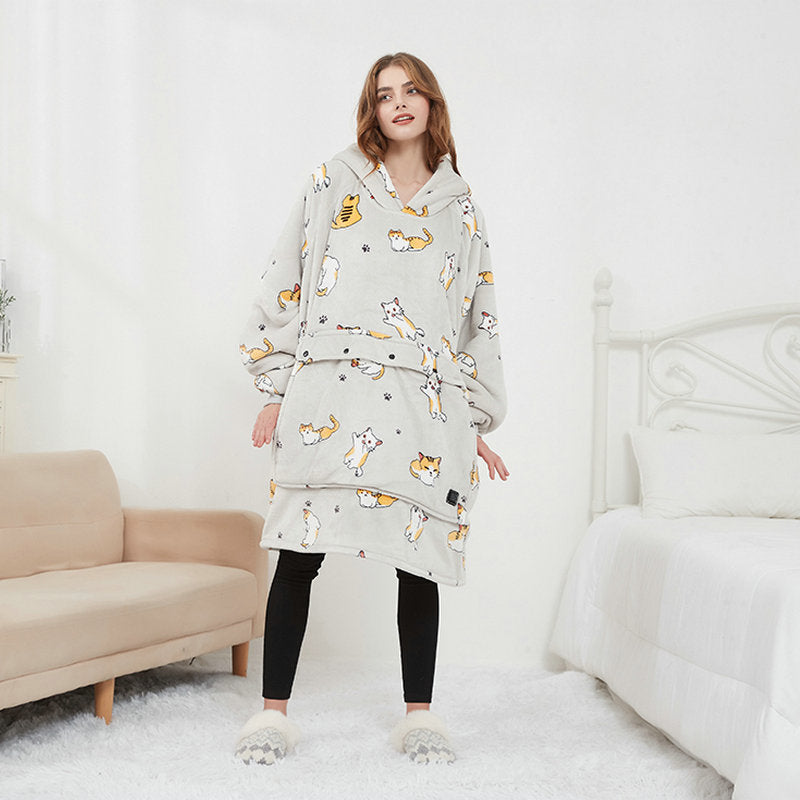 HeatAura UltraWarm Hoodie | Customizable Heated Comfort for Chilly Days