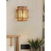 Contemporary Woven Rattan Wall Light – WeaveGlow