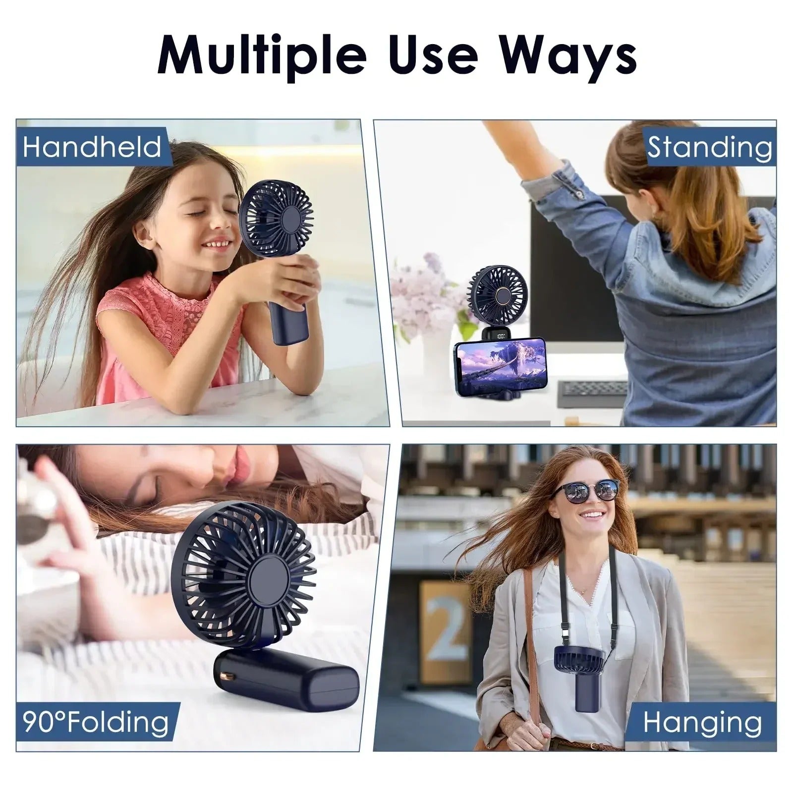 5000mAh Portable Fan Rechargeable