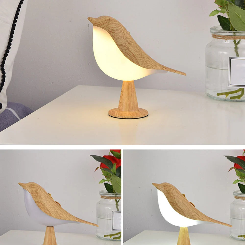 Aviara - Elegant Bird-Shaped Wall Lamp with Wood