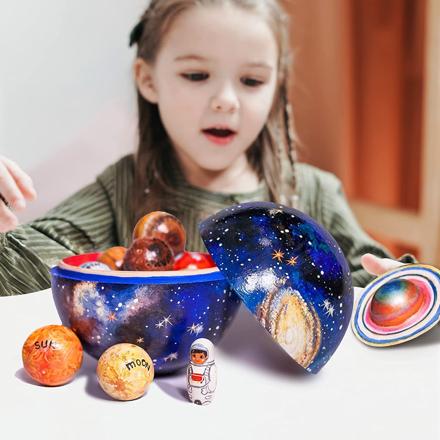 Galaxy Quest Wooden Planet Set – Educational Adventure for Children