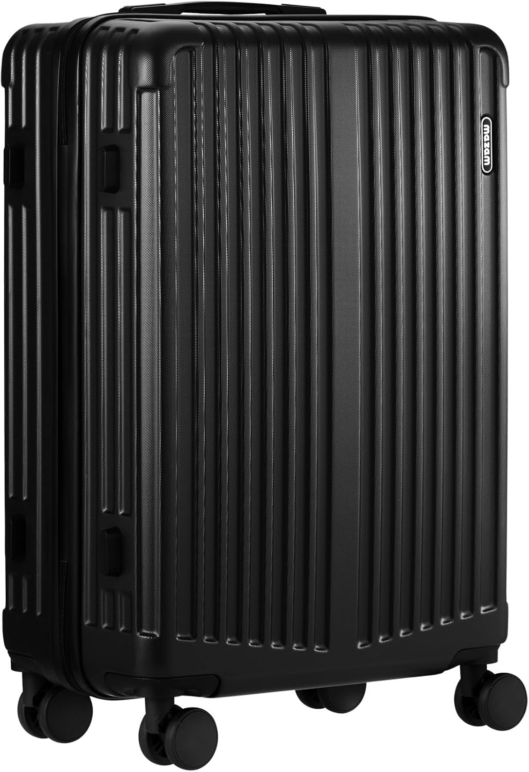 Large 28" Hard Shell Suitcase with 360° Wheels and TSA Lock – Black Striped