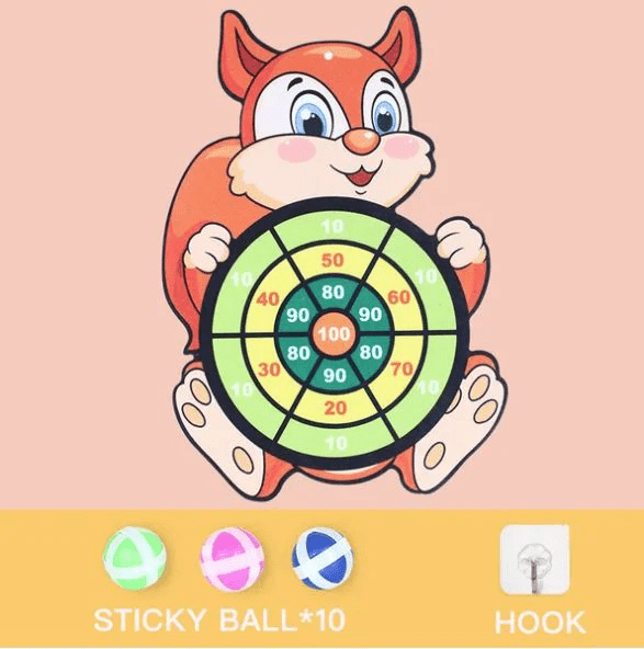 Animal Friends Sticky Dartboard - Safe Fun for Children