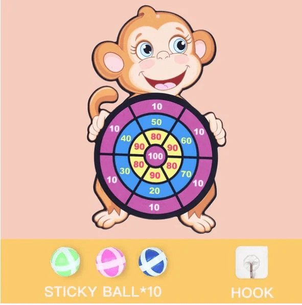 Animal Friends Sticky Dartboard - Safe Fun for Children