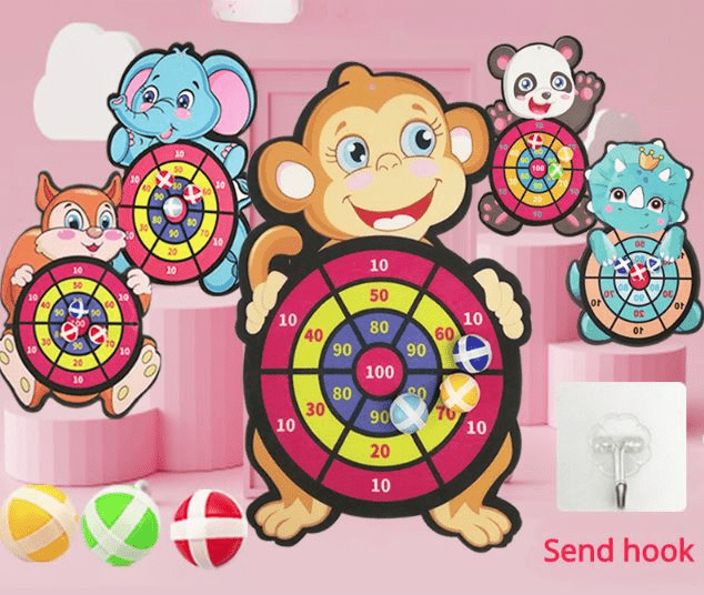 Animal Friends Sticky Dartboard - Safe Fun for Children