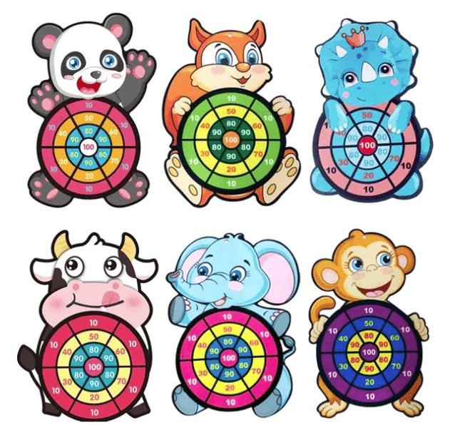 Animal Friends Sticky Dartboard - Safe Fun for Children