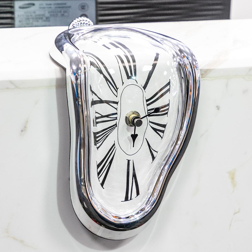 GlamourTick Melting Timepiece | Salvador Dali-inspired surreal clock with mesmerizing fluid design