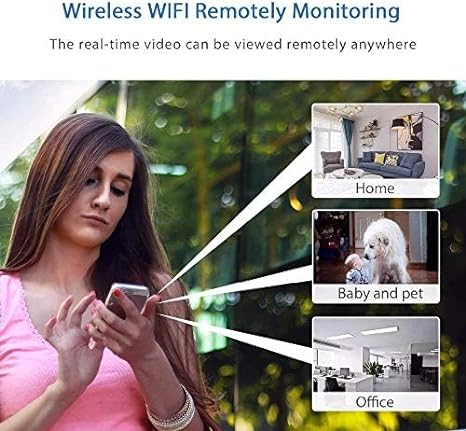 Mini Wireless WiFi Security Camera 1080P - Indoor/Outdoor App Control