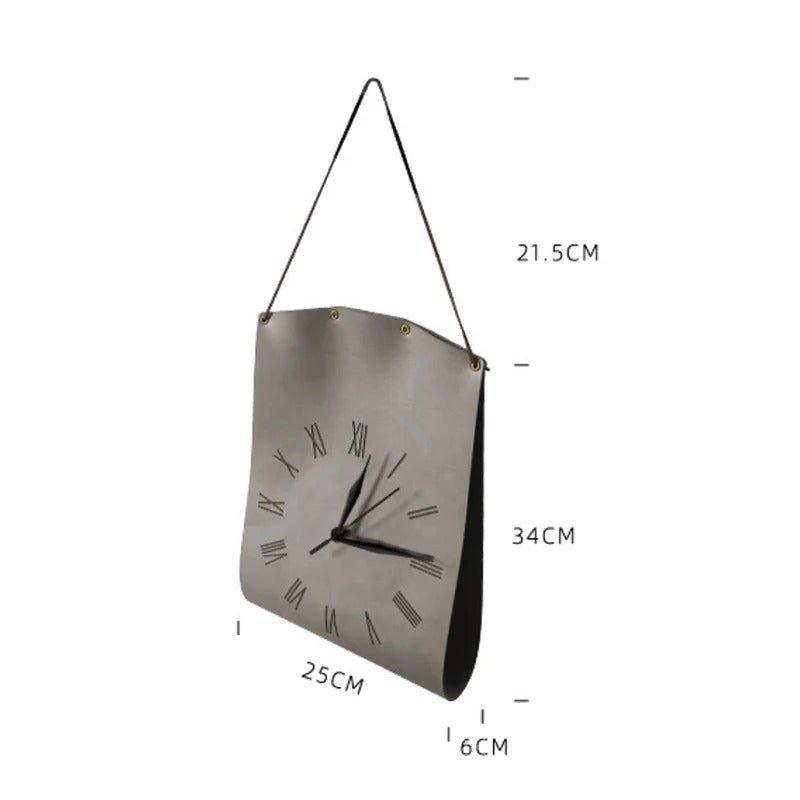 Modern Handbag-Shaped Wall Clock - Unique Decorative Clock in the Shape of a Bag