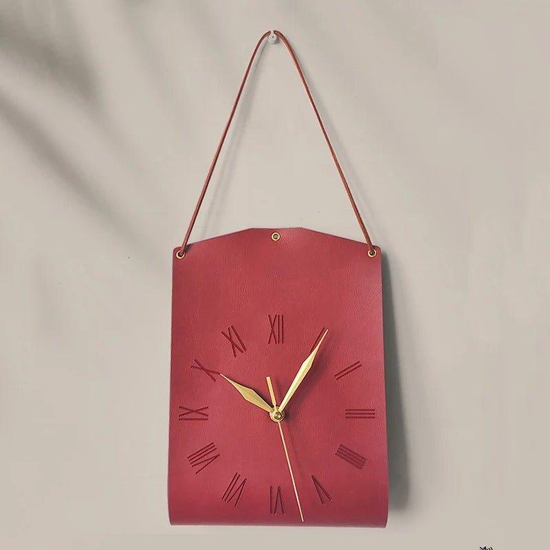 Modern Handbag-Shaped Wall Clock - Unique Decorative Clock in the Shape of a Bag