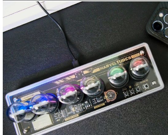 Vertical LED Nixie Desk Clock – Chronix