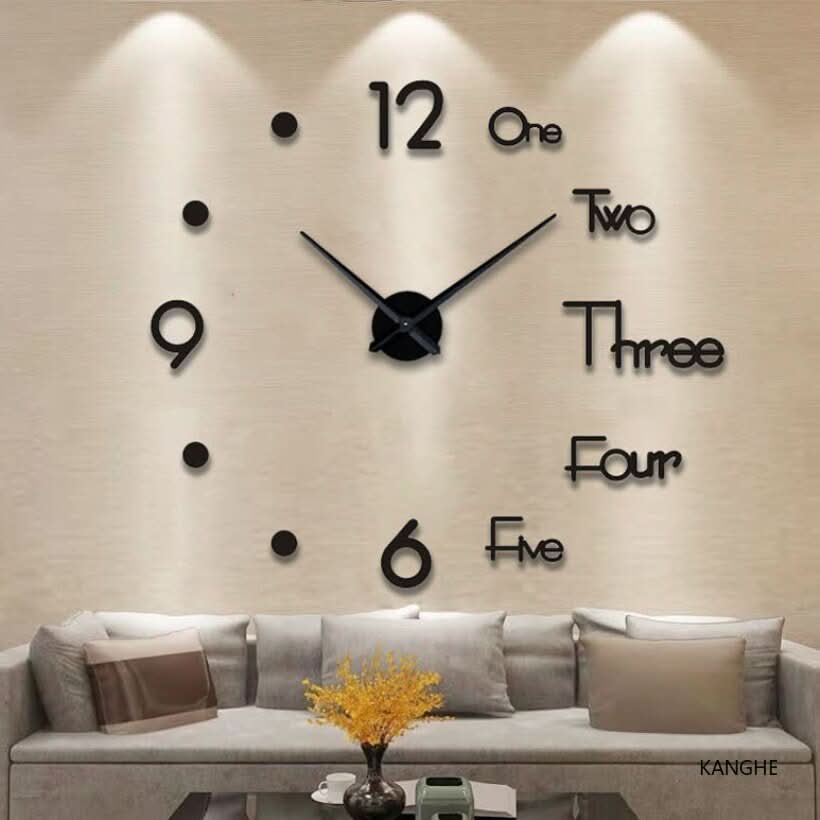 3D Wall Clock | Modern 3D Decoration with Elegant Style