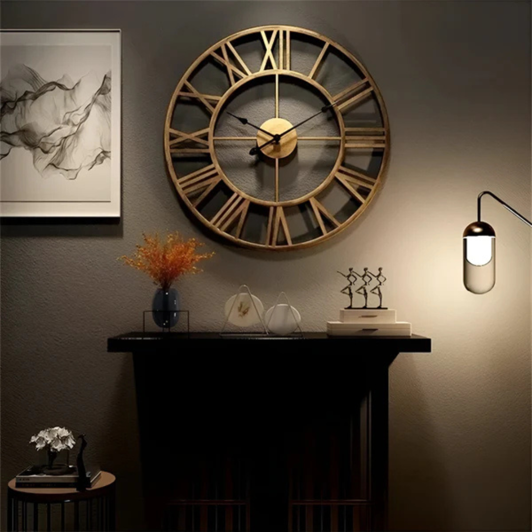 Modern Large Wall Clock | 3D Design | Metal | Stylish Appearance