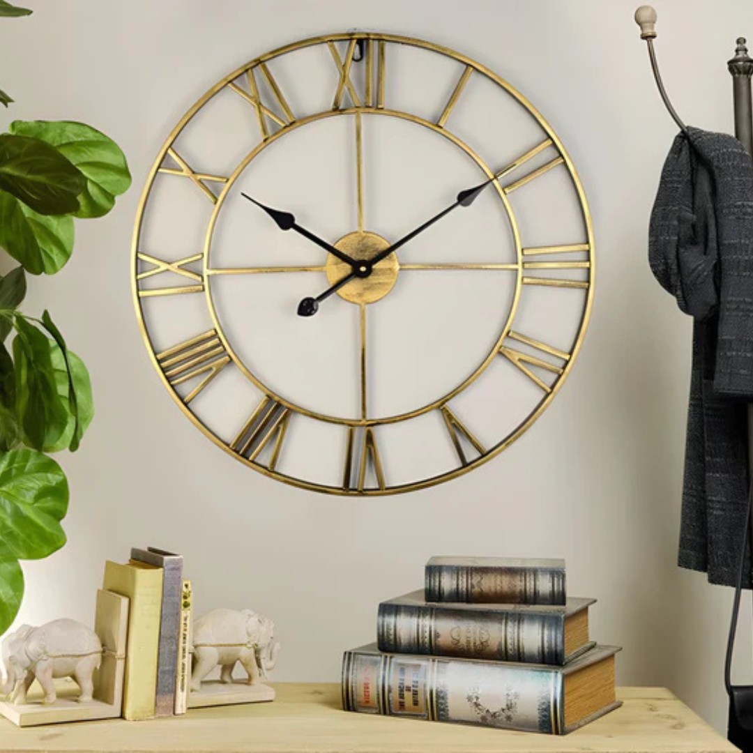 Modern Large Wall Clock | 3D Design | Metal | Stylish Appearance