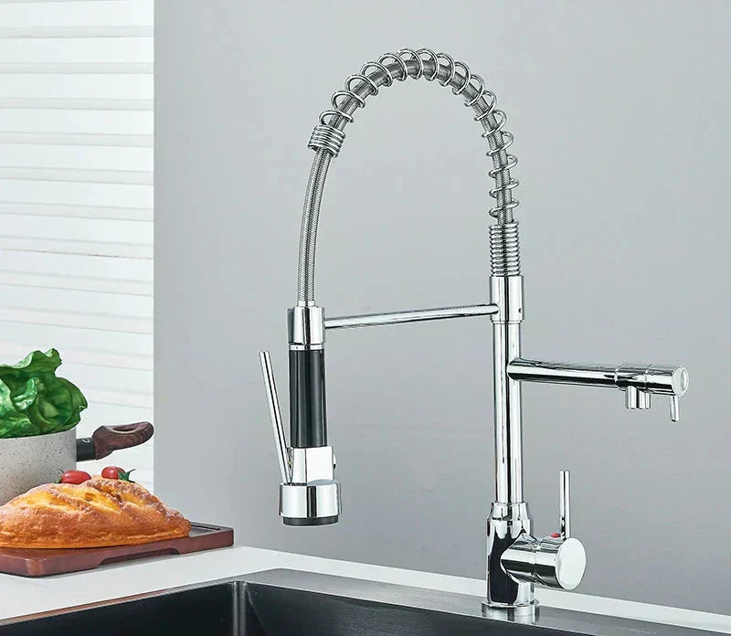Kitchen Tap - 360° Swivel Function - Modern Chrome Finish