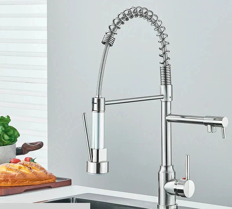 Kitchen Tap - 360° Swivel Function - Modern Chrome Finish