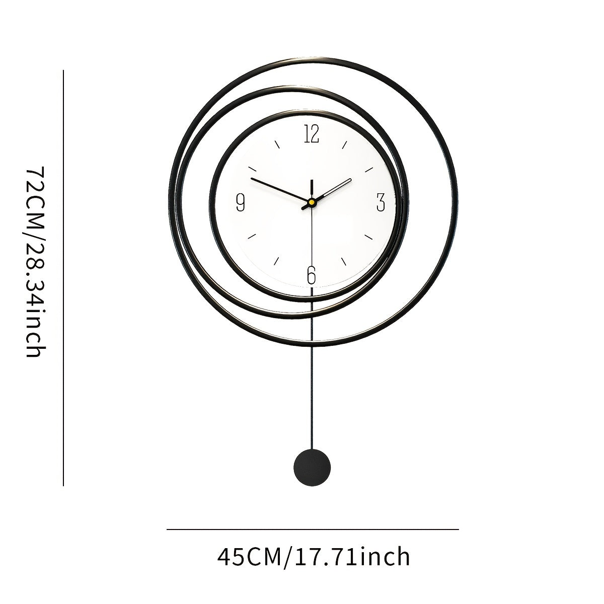 Modern Minimalist Metal Wall Clock