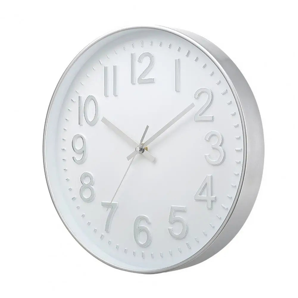 Modern Silent Wall Clock - Large Numbers | Diameter 30 cm