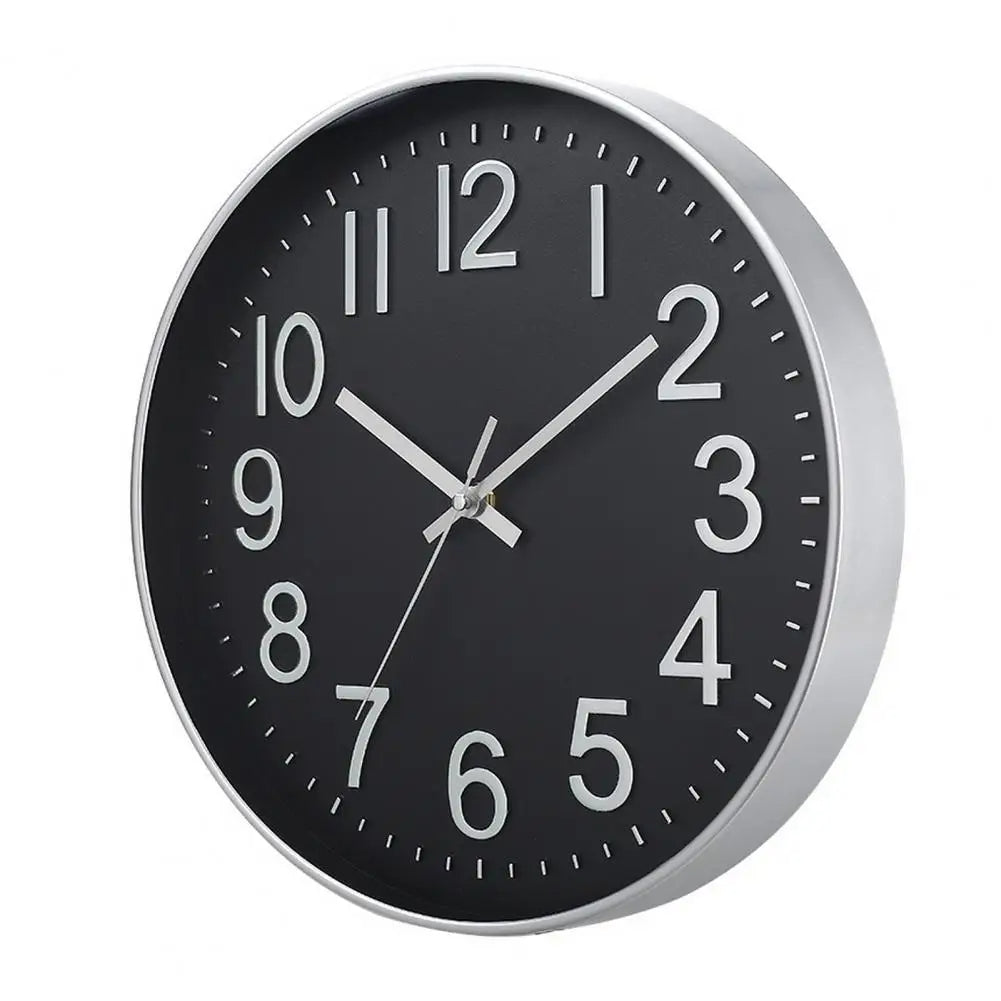 Modern Silent Wall Clock - Large Numbers | Diameter 30 cm