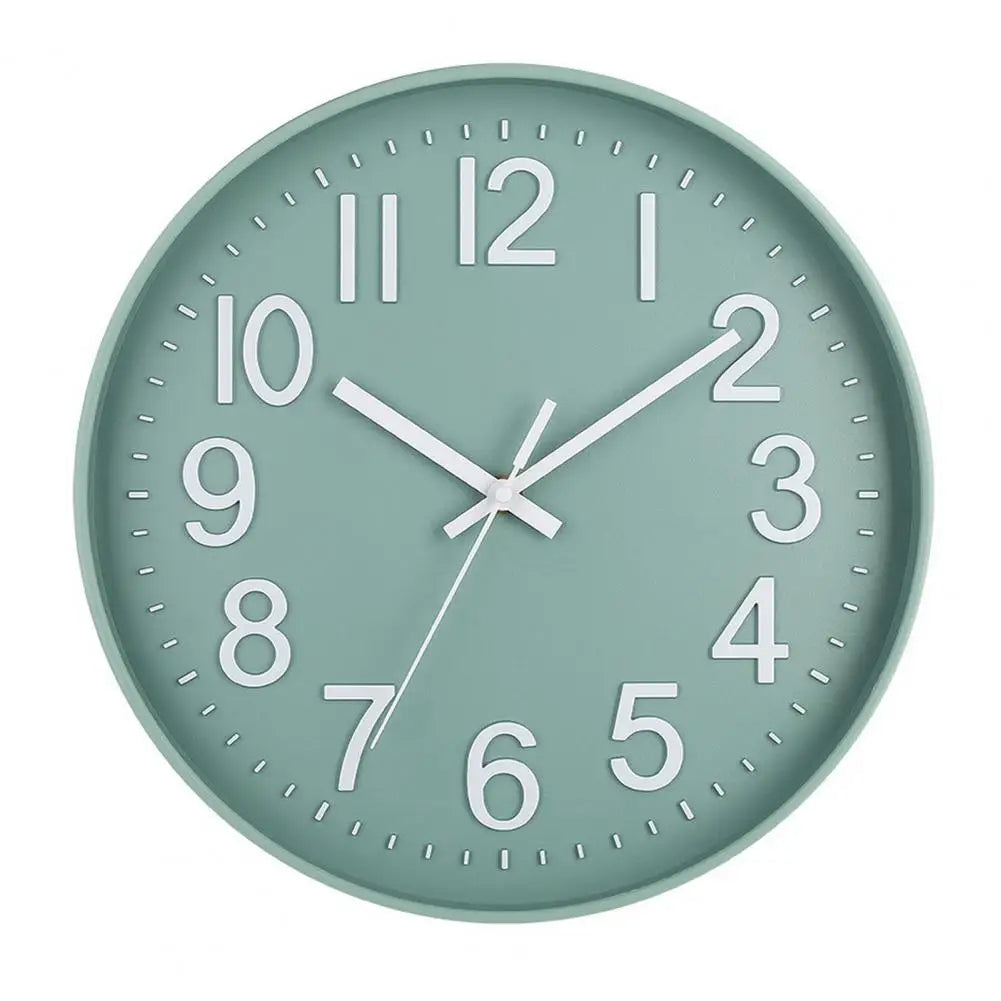 Modern Silent Wall Clock - Large Numbers | Diameter 30 cm