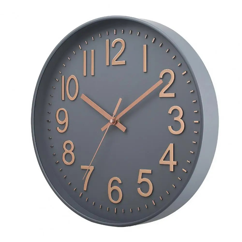 Modern Silent Wall Clock - Large Numbers | Diameter 30 cm