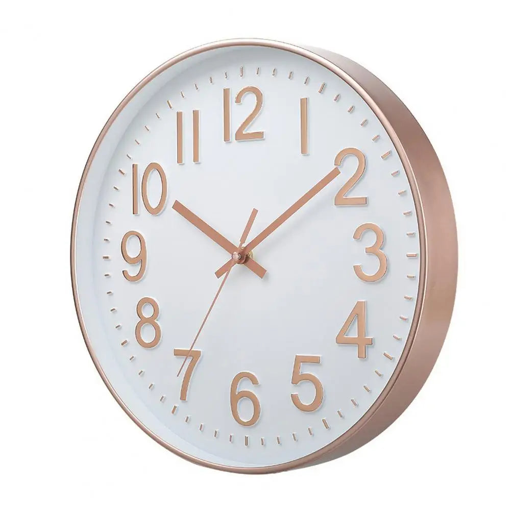 Modern Silent Wall Clock - Large Numbers | Diameter 30 cm