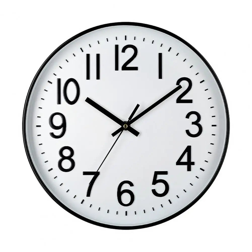 Modern Silent Wall Clock - Large Numbers | Diameter 30 cm