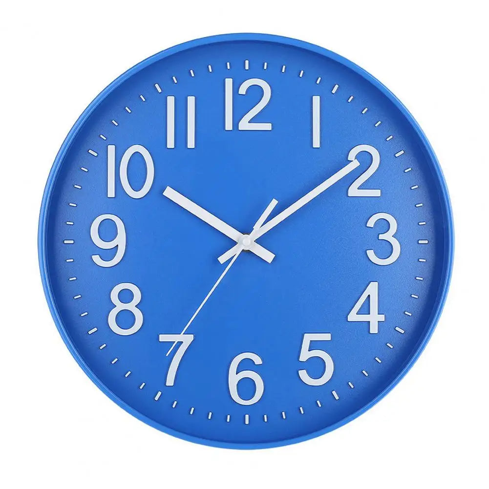 Modern Silent Wall Clock - Large Numbers | Diameter 30 cm