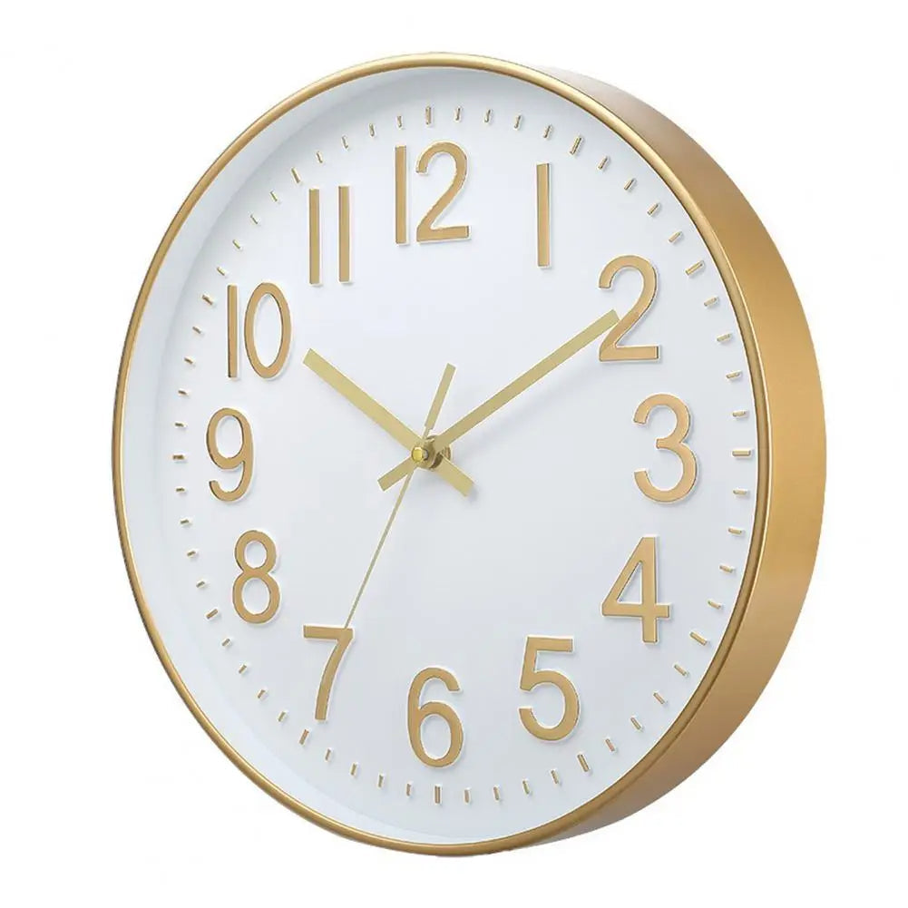 Modern Silent Wall Clock - Large Numbers | Diameter 30 cm