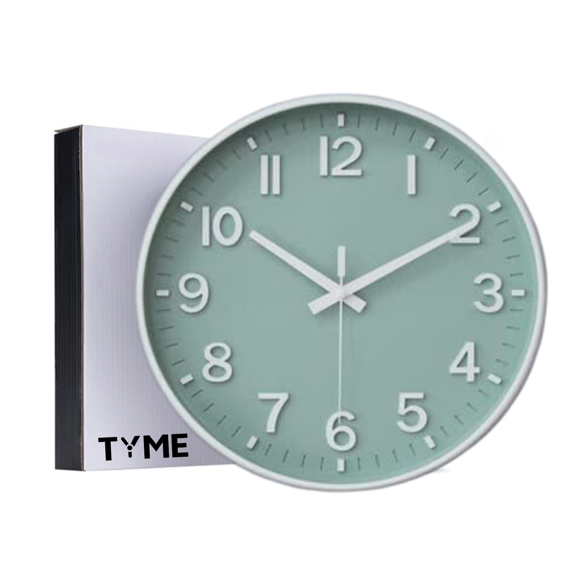 Modern Silent Wall Clock - Large Numbers | Diameter 30 cm