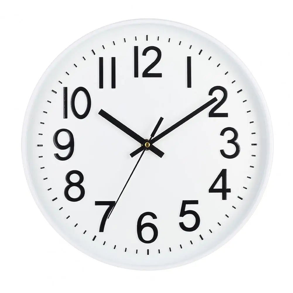 Modern Silent Wall Clock - Large Numbers | Diameter 30 cm