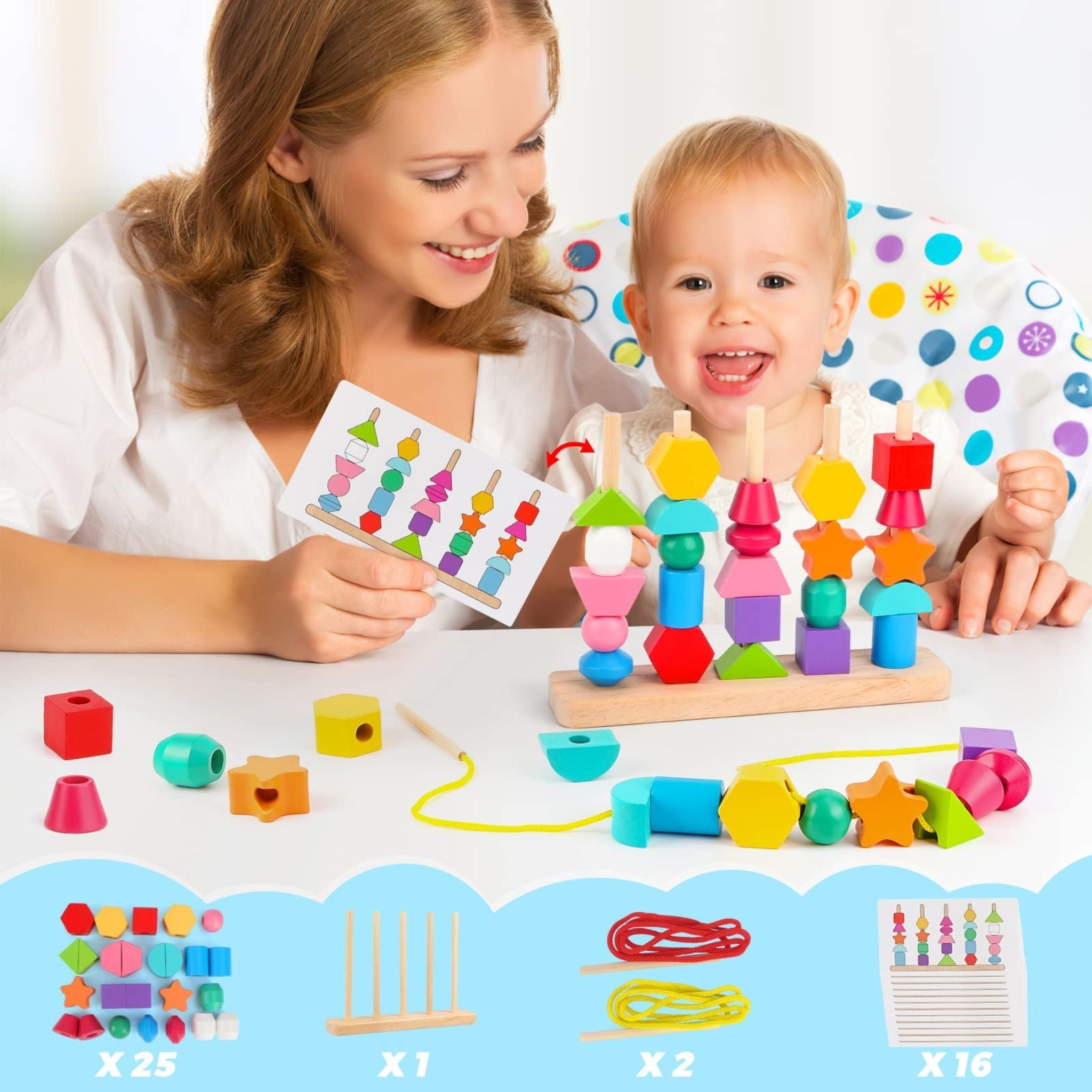 Creative Stacking Elements Set - Montessori Toy