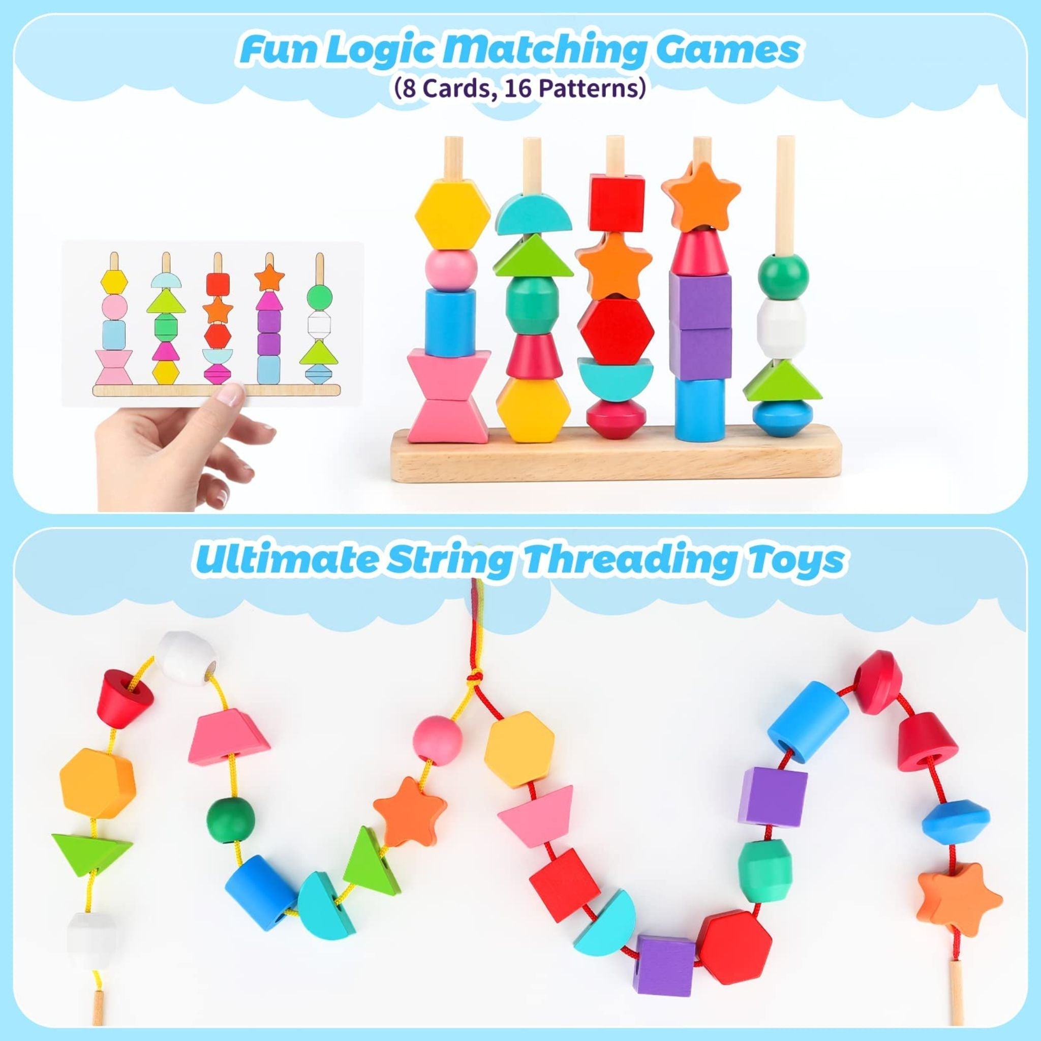 Creative Stacking Elements Set - Montessori Toy