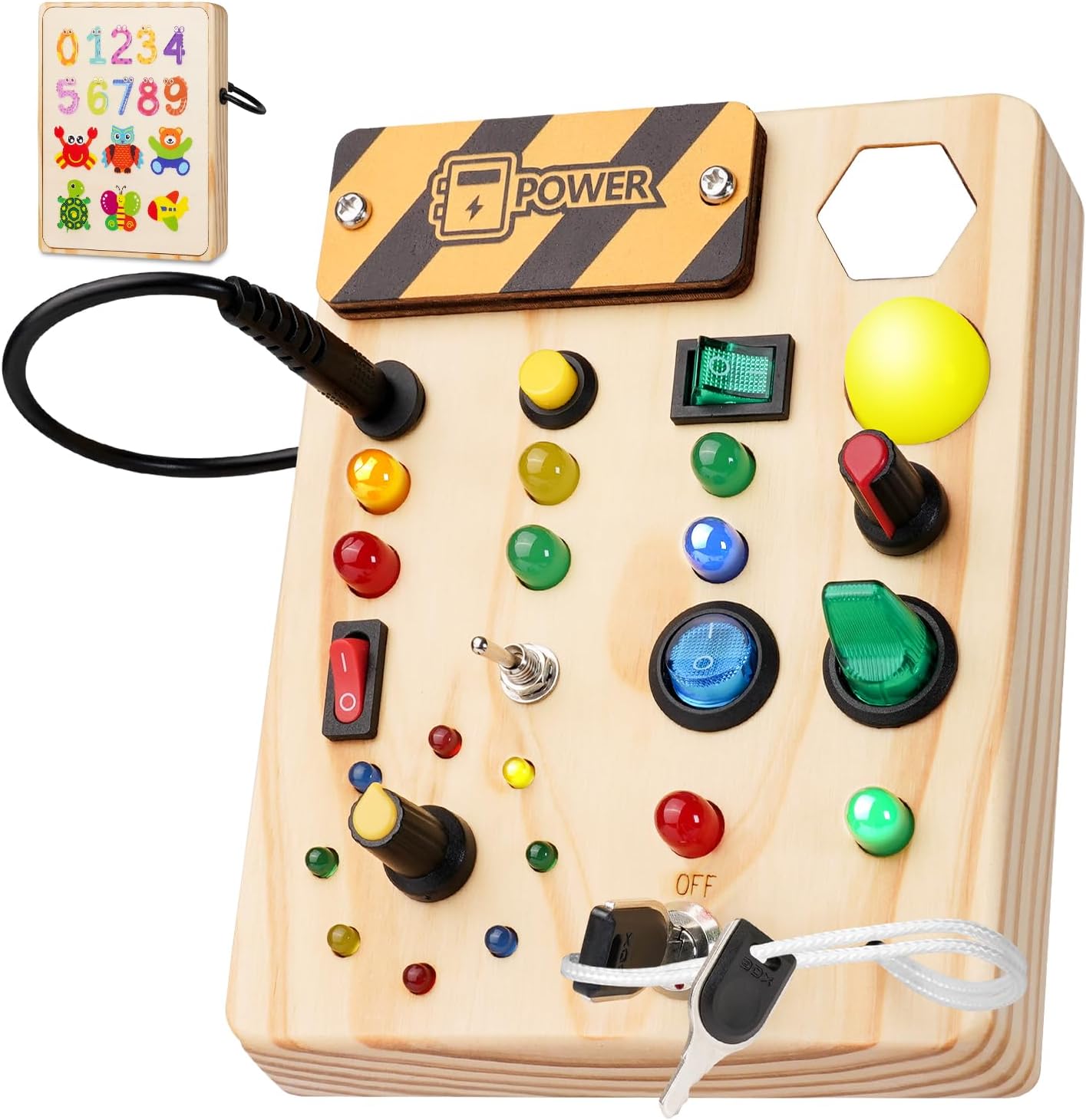 Montessori Toddler Activity Board - Creative Lights