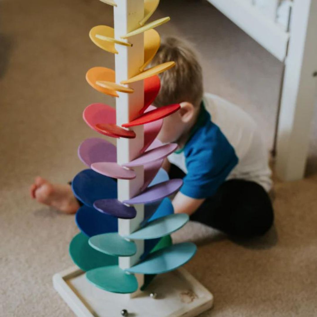 Rainbow Marbles Tree - Montessori Toy with Music